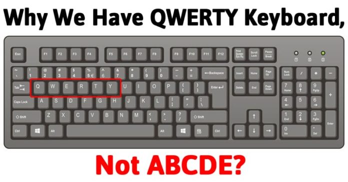 WHY LETTERS ON KEYBOARD NOT ARRANGED PROPERLY?