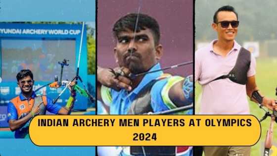 Indian archery men players at paris Olympics 2024