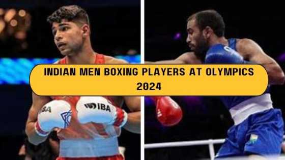 Indian men boxing players at Paris Olympics 2024