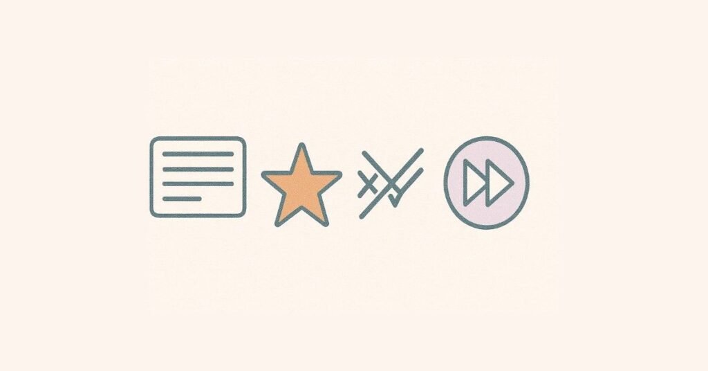 Common self-introduction mistakes illustrated with icons.