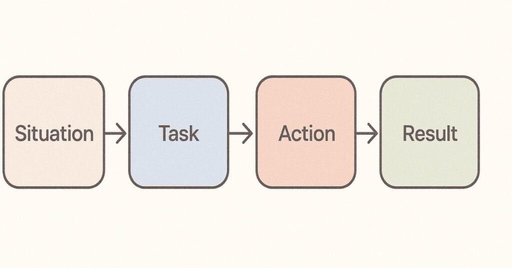 STAR interview method infographic