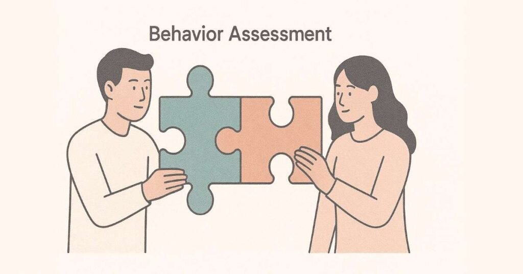 Behavioral interview questions puzzle illustration