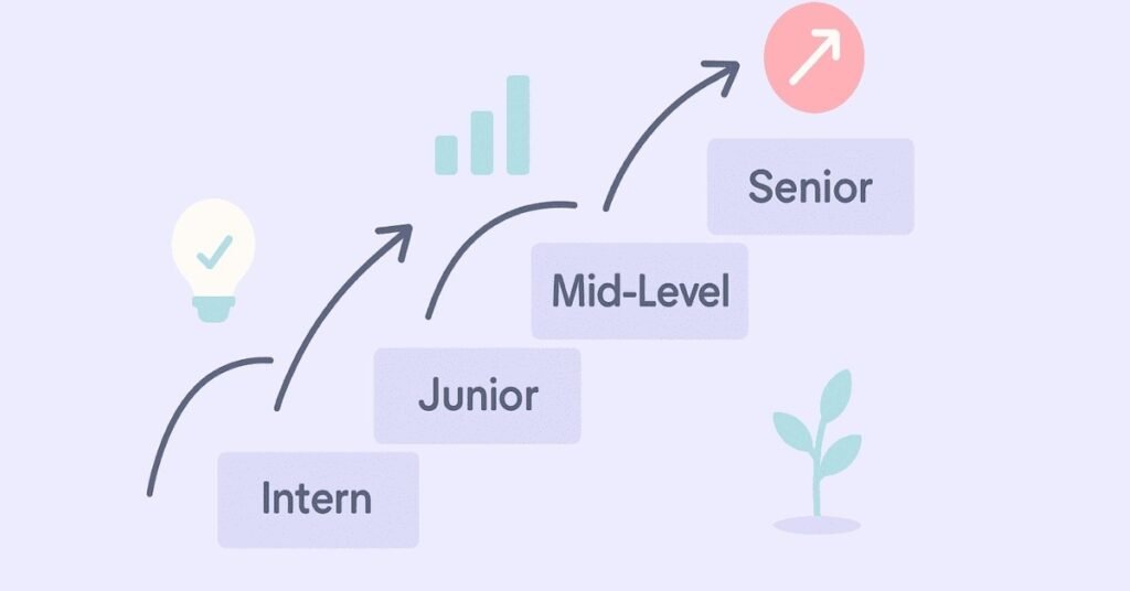 Resume walk-through career timeline illustration