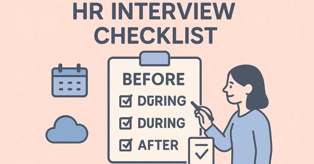 HR interview preparation checklist hero image