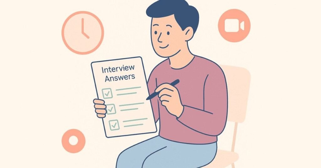 Mock interview practice checklist graphic