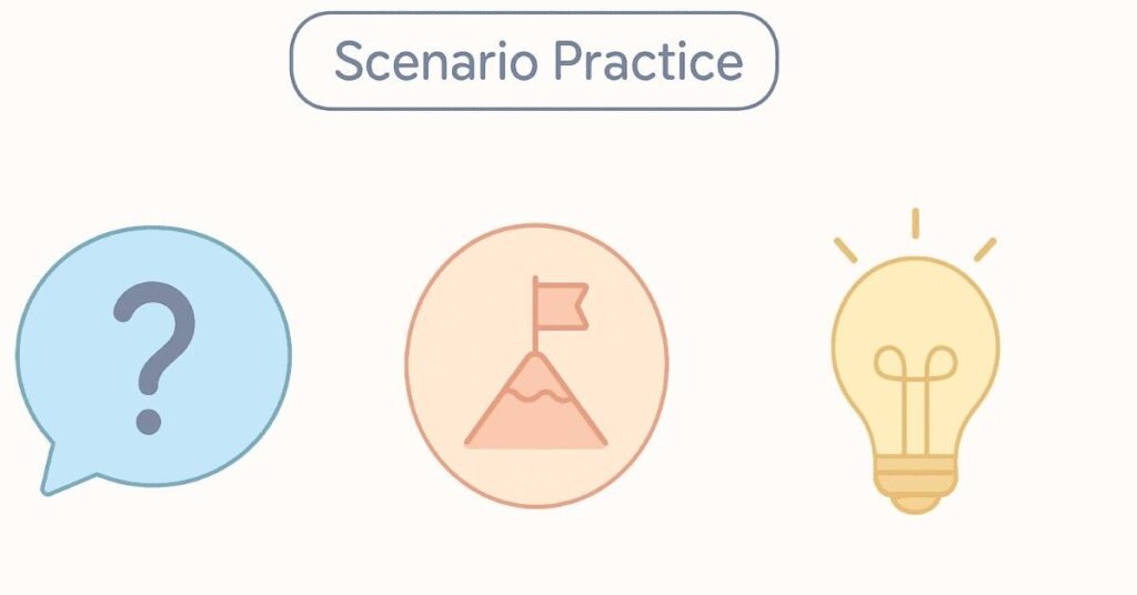 Interview scenario practice visual