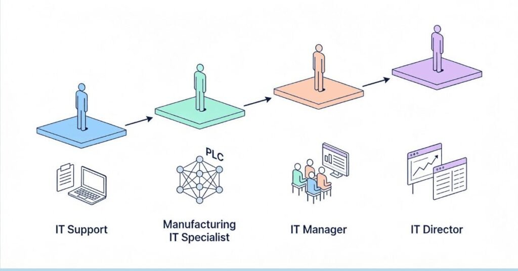 Manufacturing IT specialist career growth path