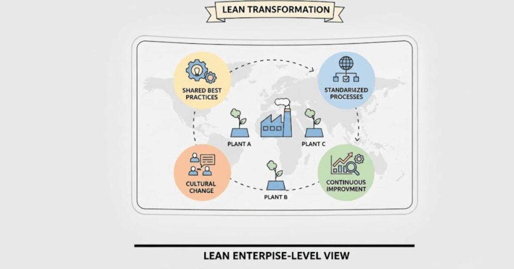 Lean transformation and multi-site operations excellence leadership