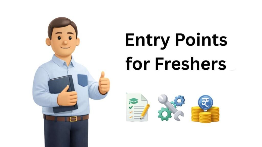 Entry points for freshers in manufacturing