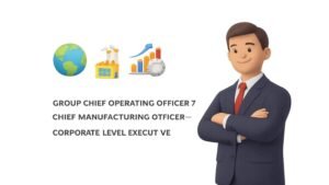 Group Chief Operating Officer / Chief Manufacturing Officer—Corporate-Level Executive