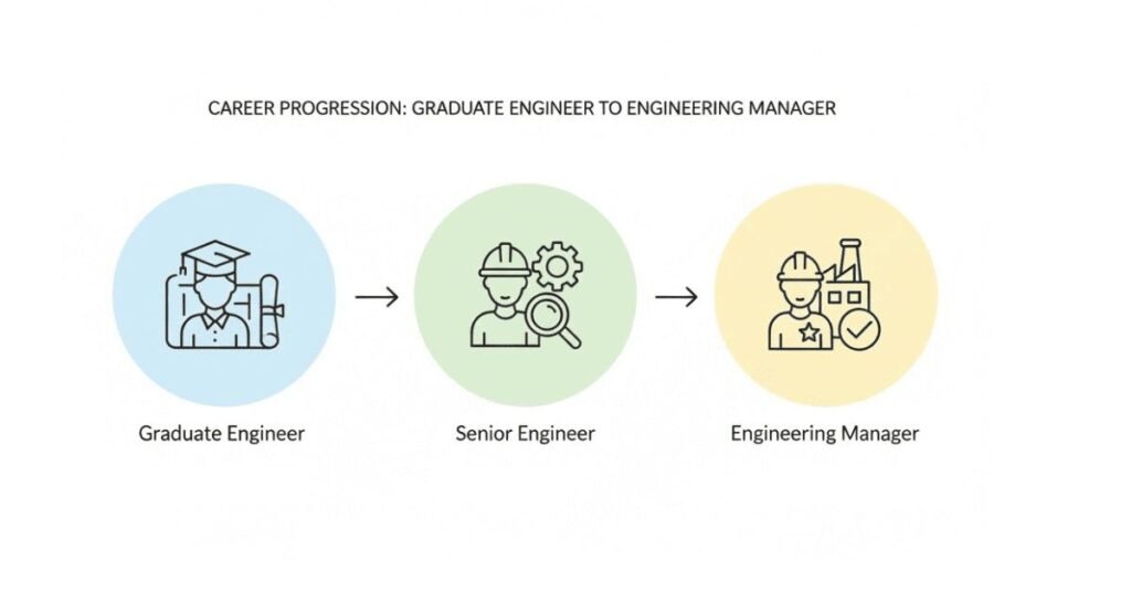 Production engineer career growth path