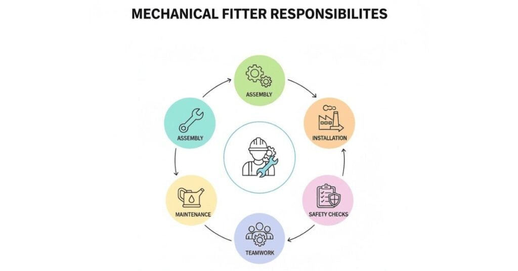 Key responsibilities of a mechanical fitter