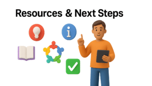 Rerources and Next Steps