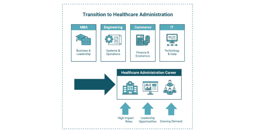 Healthcare administration careers for non-medical background students