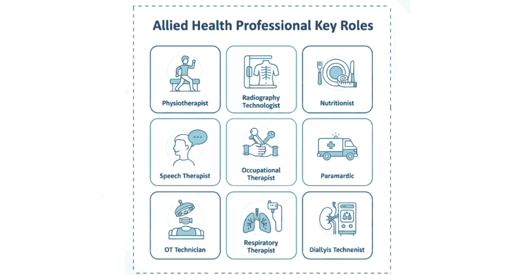 List of allied health professions and roles in healthcare