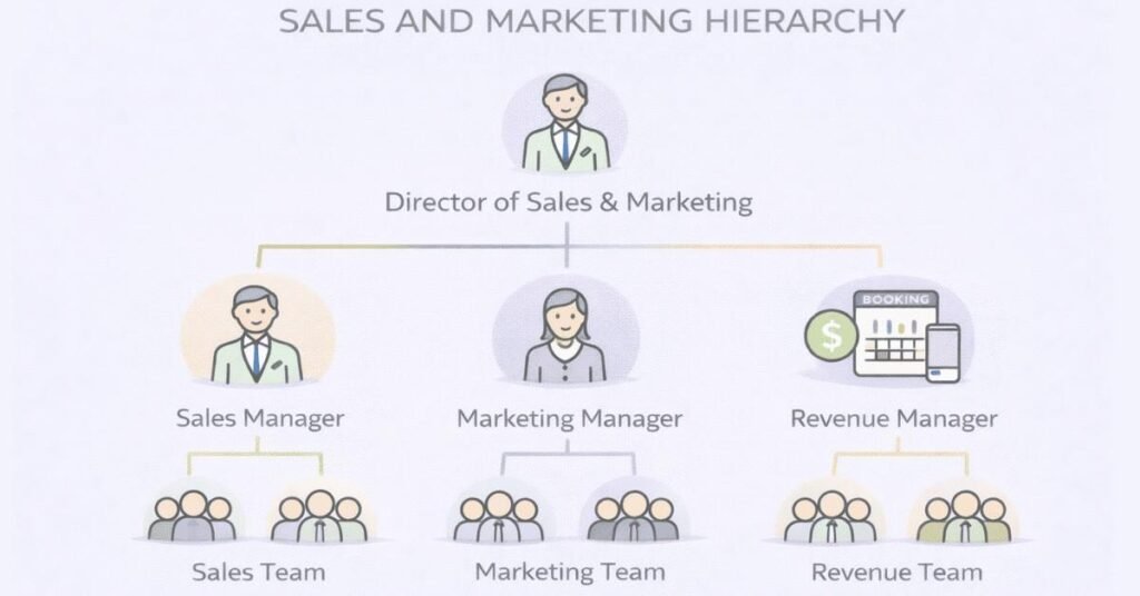 Hotel sales and marketing department structure