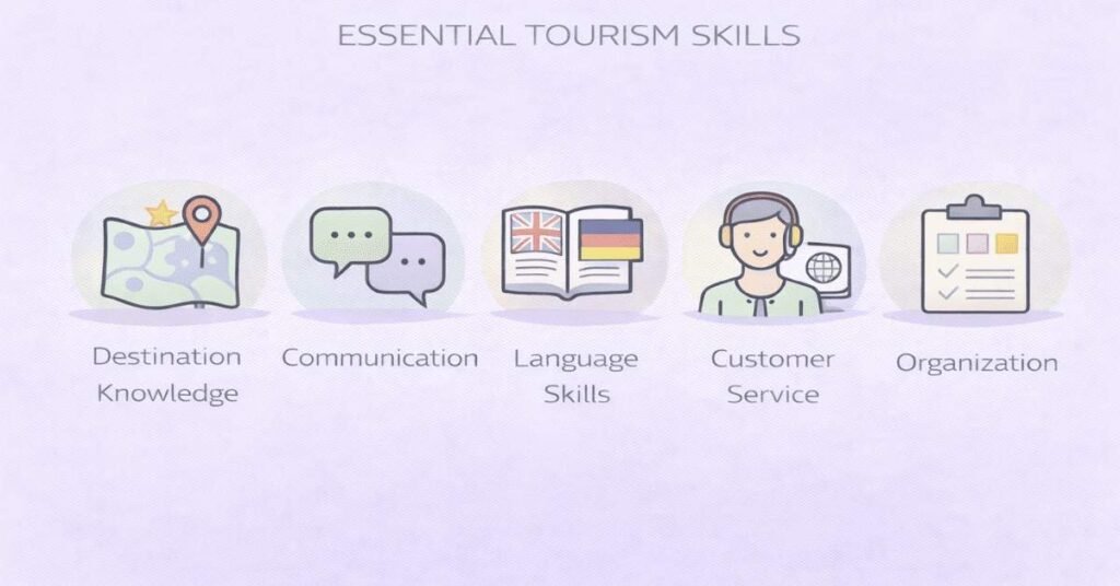 Skills required for tourism and travel careers