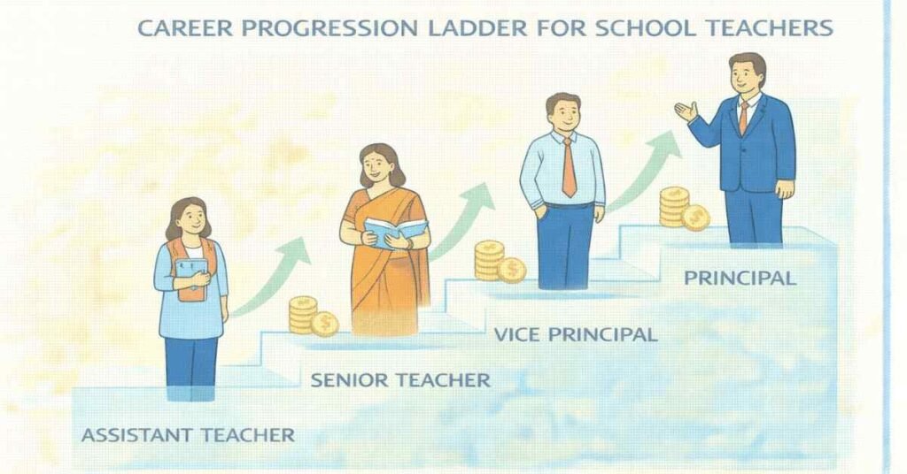 Teacher career growth and salary progression in India