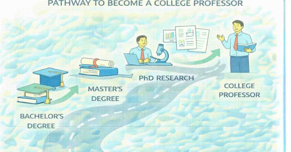 Educational qualifications to become a college professor