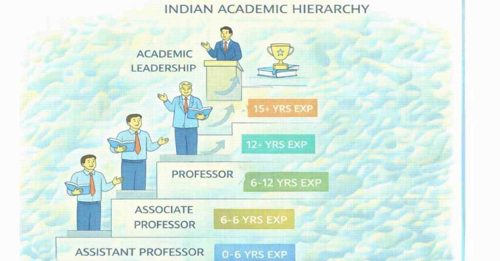 College professor career growth and salary progression