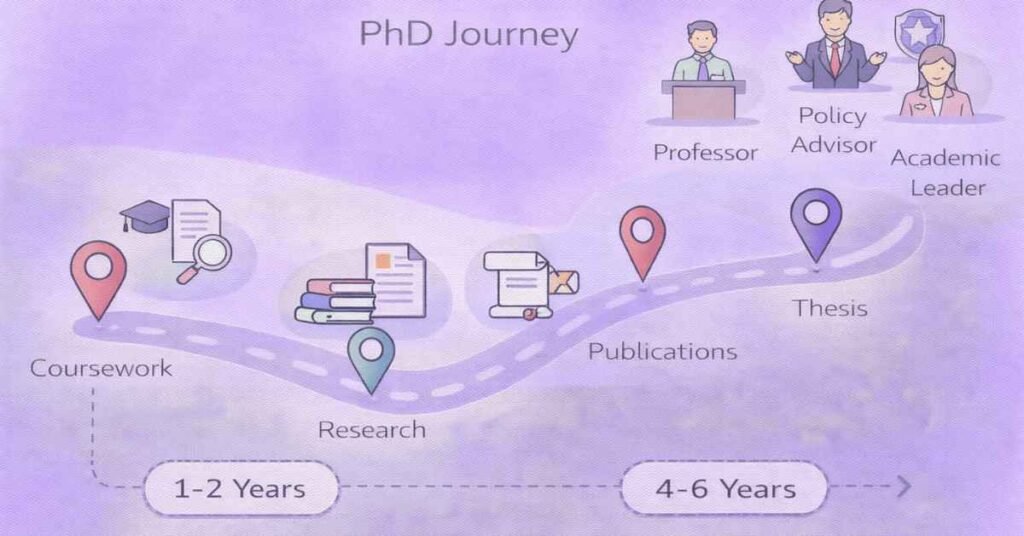 PhD in education journey and career outcomes