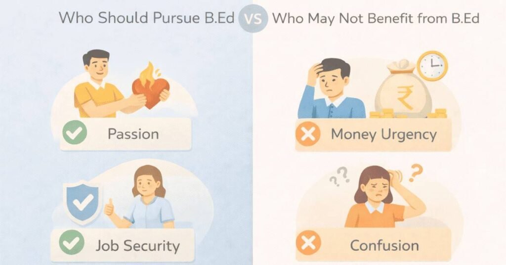 Who should pursue B.Ed after graduation