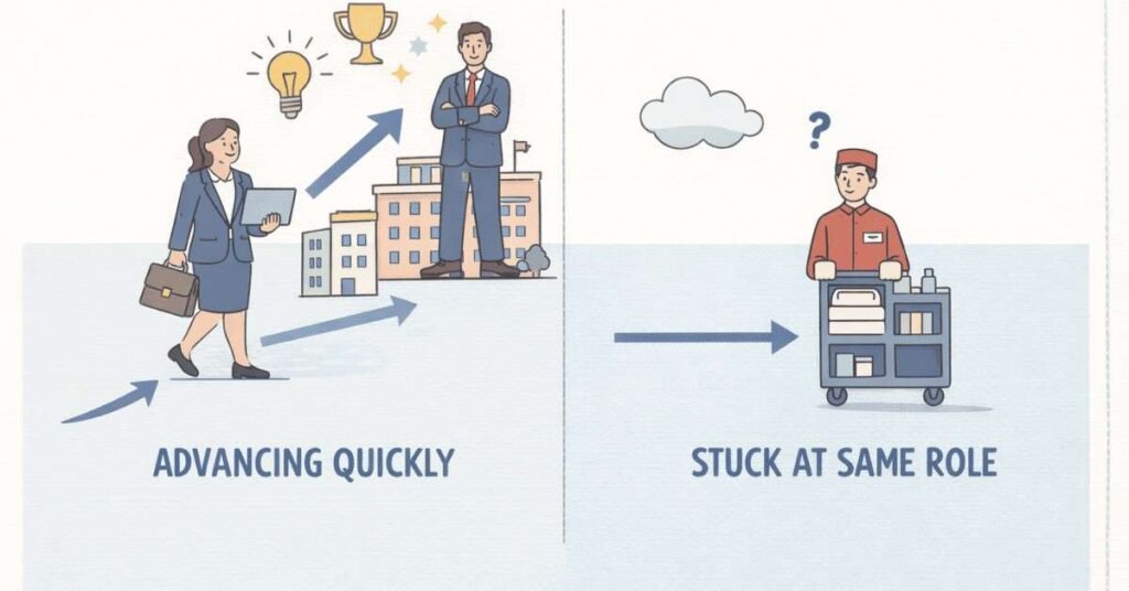 Merit based career progression in hospitality