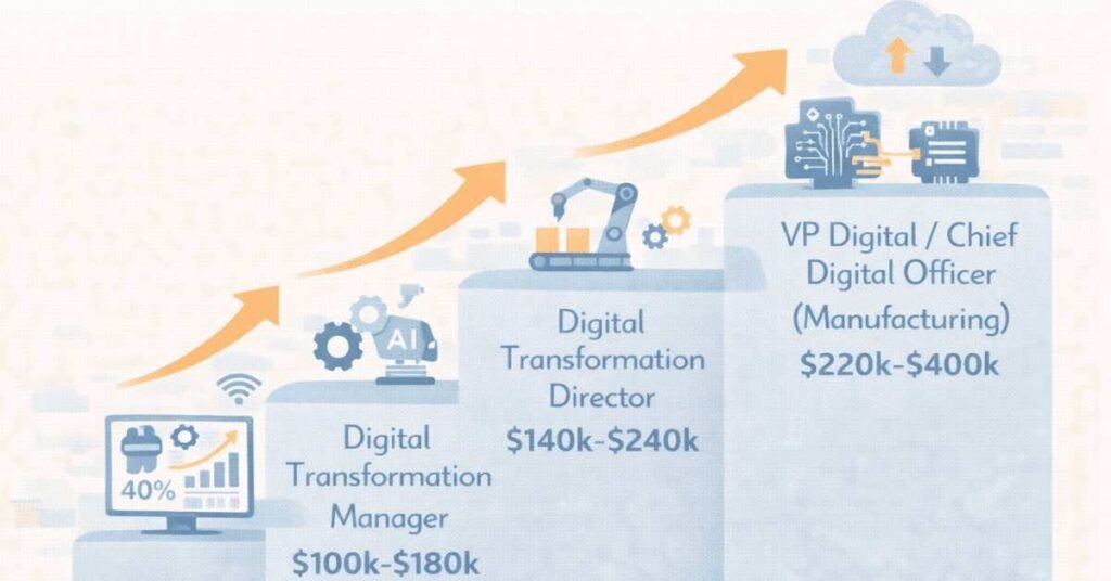 Digital manufacturing transformation career path and salary