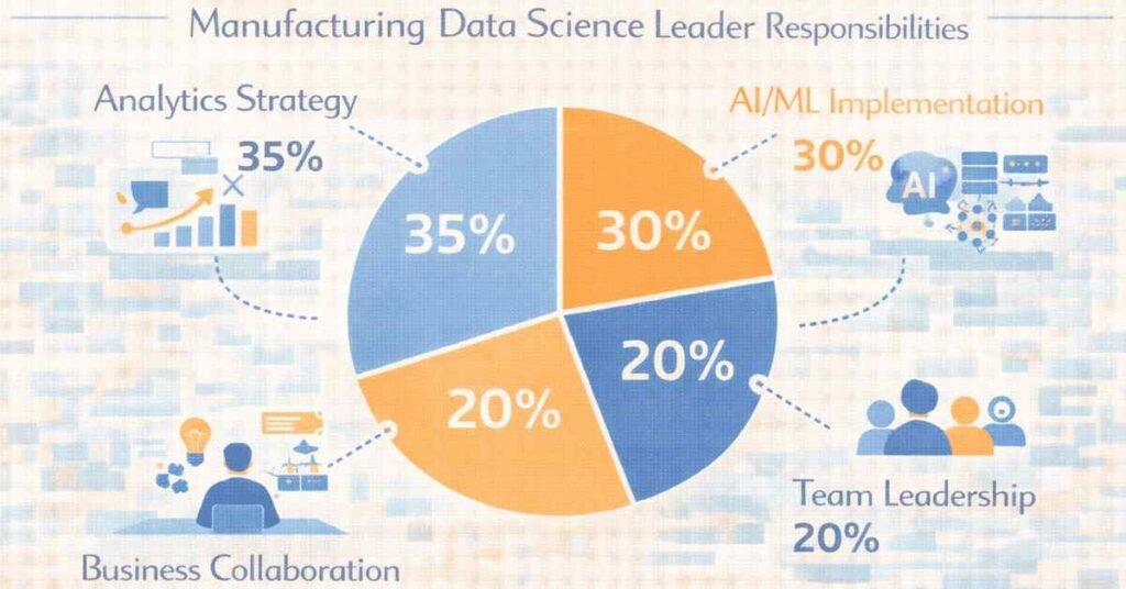 Manufacturing data science leader responsibilities AI