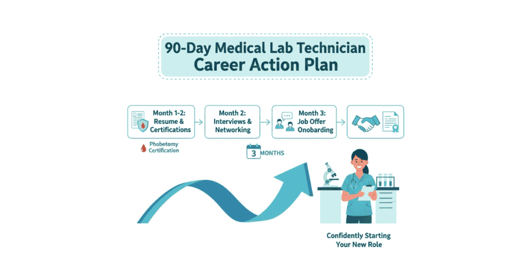 How to get first medical lab technician job with 90-day action plan