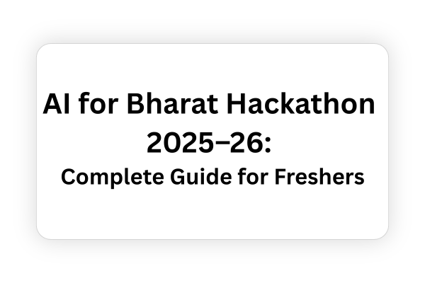 Ai For Bharat Hackathon flm poster