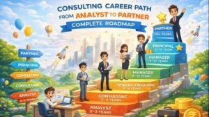 consulting career path analyst to partner