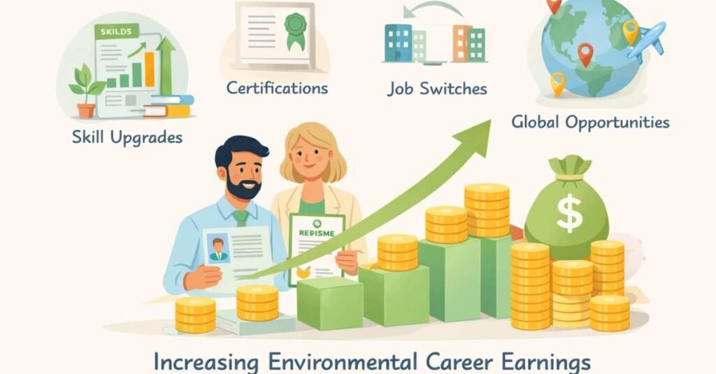 How to increase salary in environmental careers