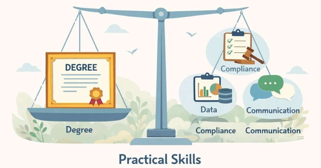 Skills required beyond degrees for environmental careers