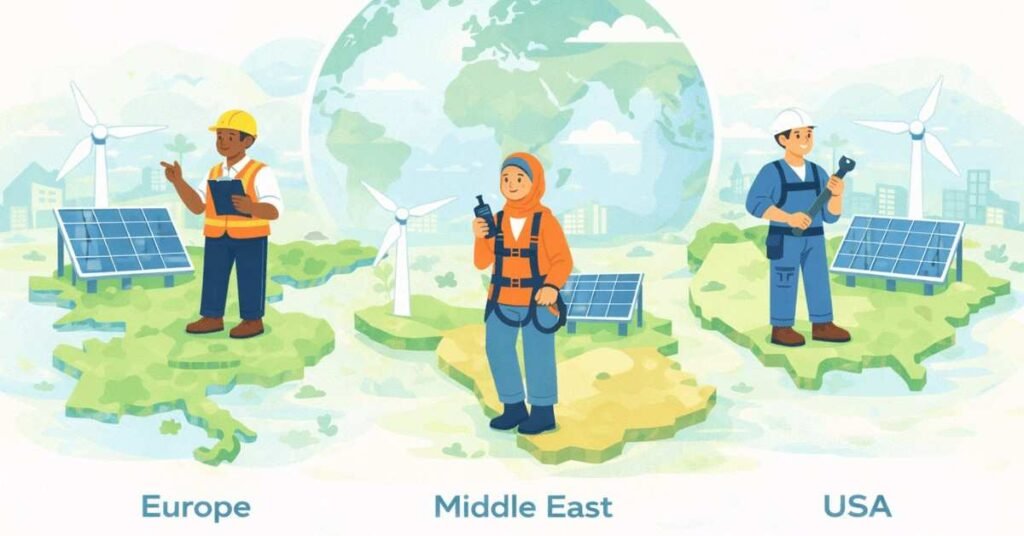 Renewable energy jobs abroad opportunities