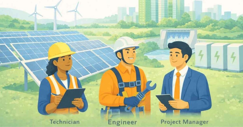 Renewable energy career ecosystem