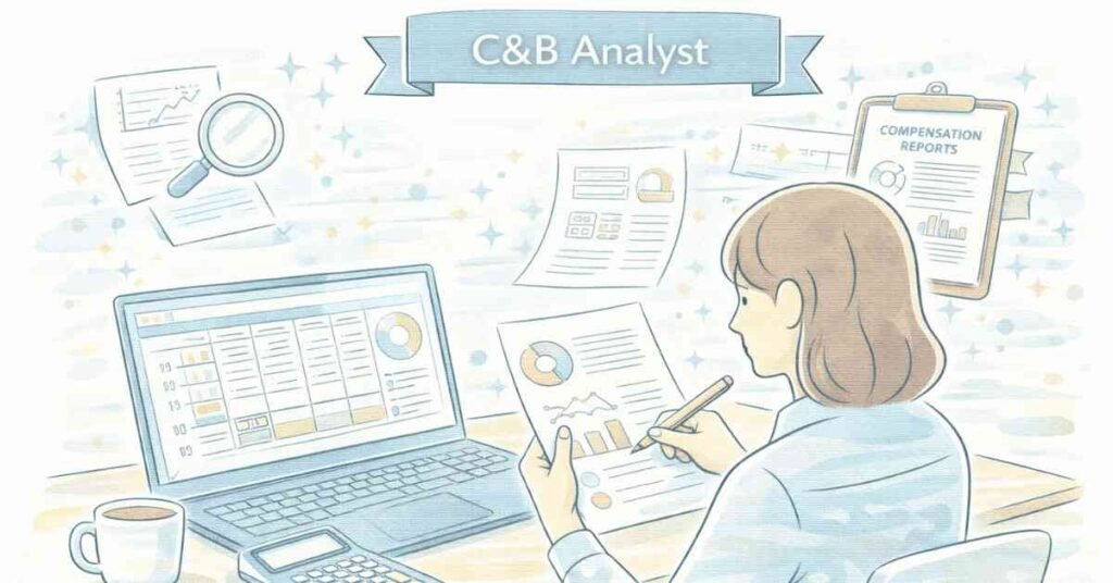 HR compensation analyst working