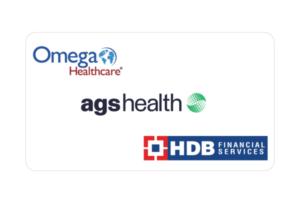 Omega Health Care, AGS Health and HDB Financial services