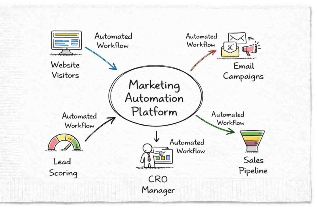 Marketing automation ecosystem diagram