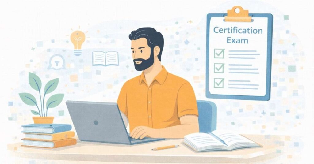 HR exam preparation scene