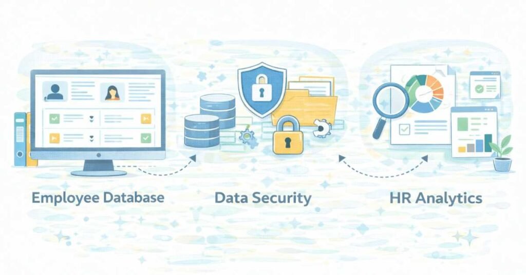 HR data management infographic