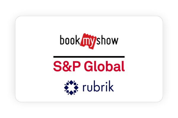 S&P Global, Rubrik & Book my show flm poster