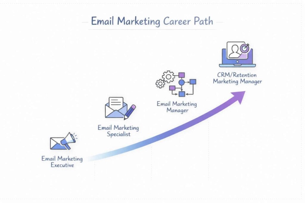 email marketing specialist salary growth and career path