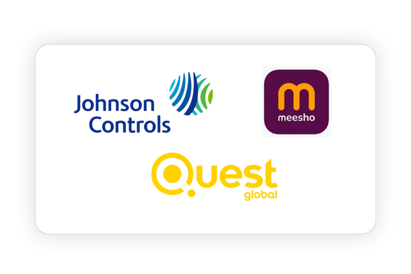 Johnson controls, meesho, quest global