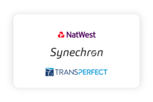 Natwest, Synechrsn and Transperfect flm poster