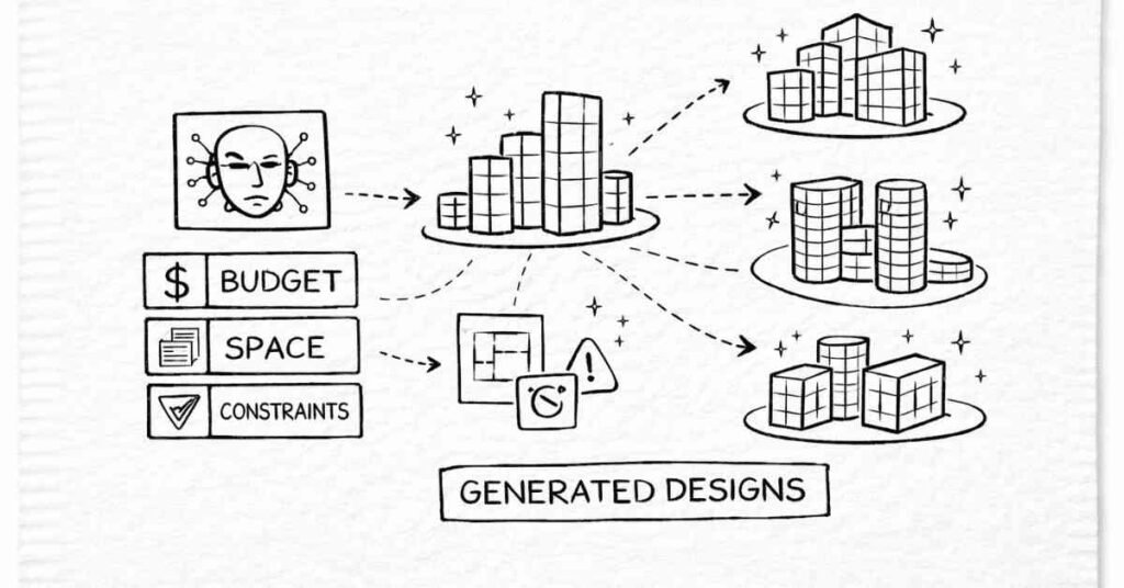 AI generating building designs