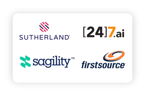 Sutherland, Sagility India, First source and 24 7 ai flm walk-in drives