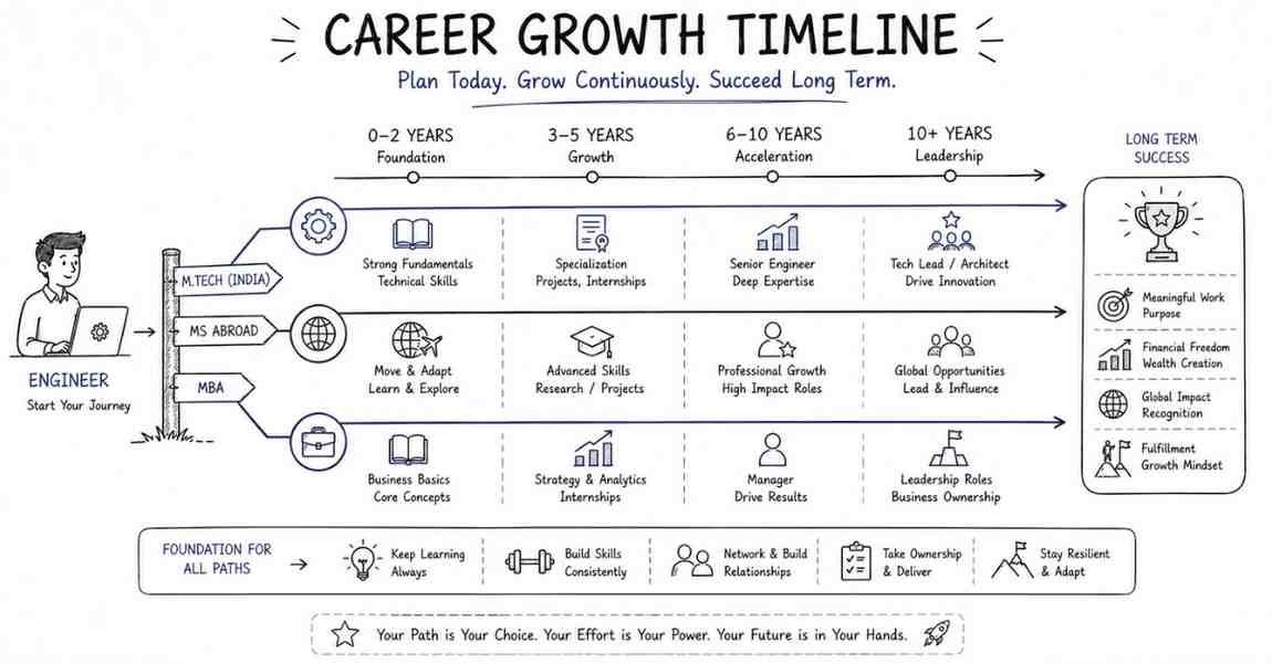 Career journey timeline