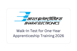 Bharat Electronics walk-in Apprentice
