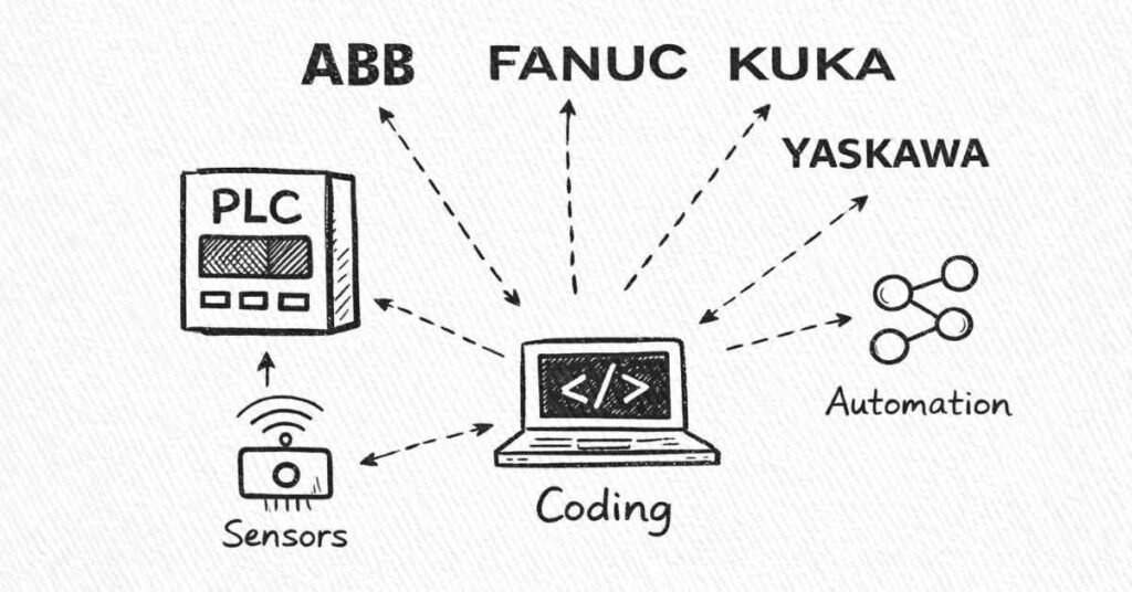 Robots + PLC + programming